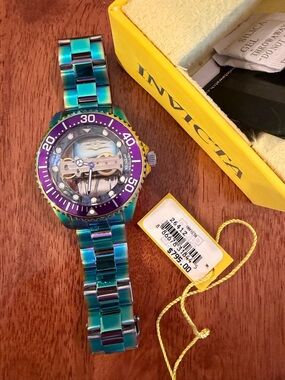 Invicta Iridescent Teal and Purple Pro-Diver Watch